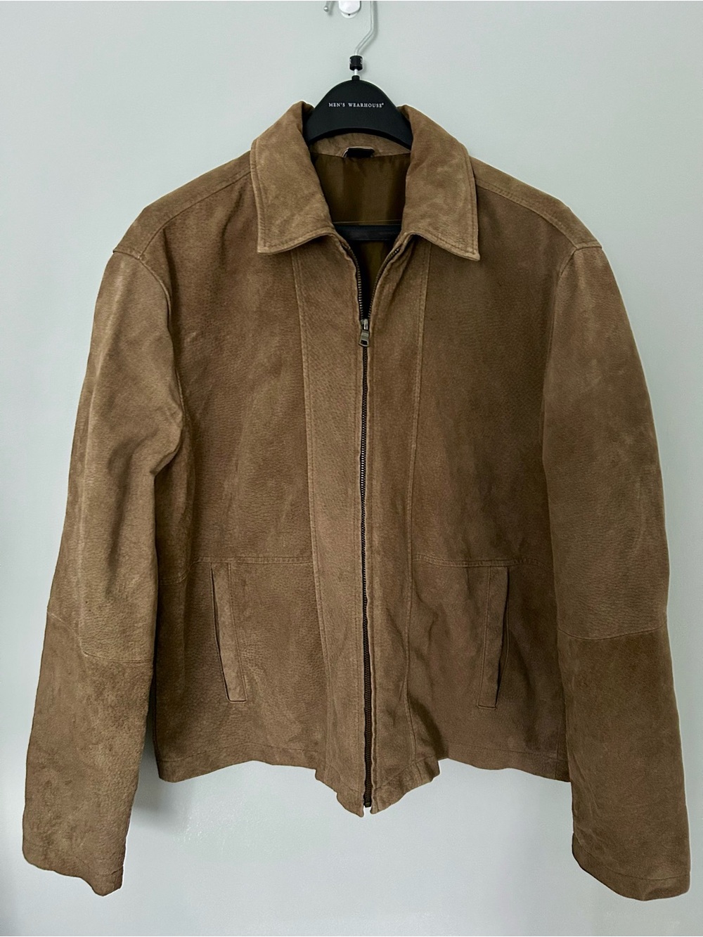 Claiborne Men's Brown Suede Zip Jacket